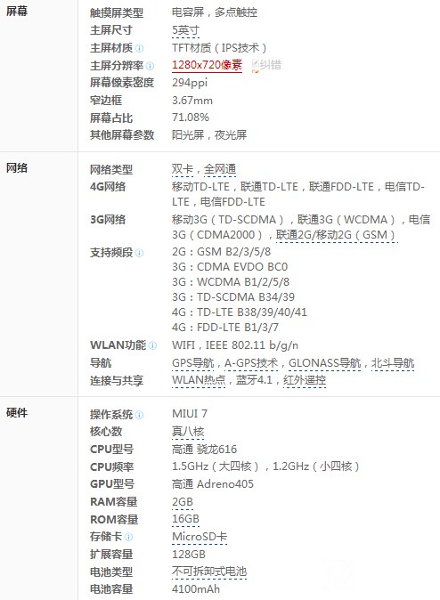 红米3标准版